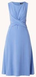 Ralph Lauren Mouwloze midi jurk met plooidetail