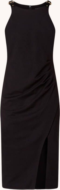 Ralph Lauren Mouwloze midi kokerjurk met plooidetail