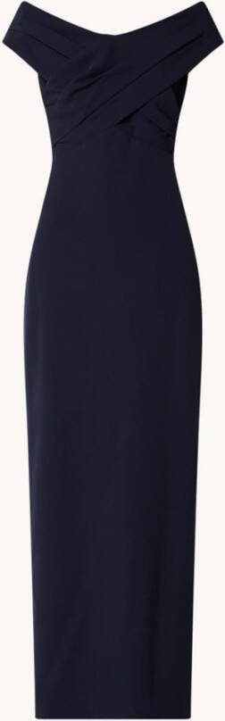 Ralph Lauren Off shoulder maxi jurk met knoopdetail