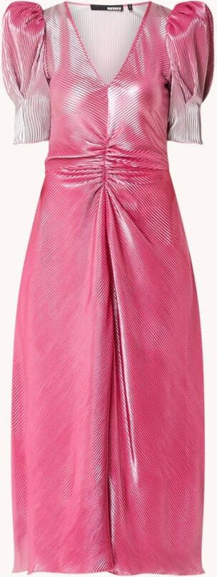 ROTATE Maxi jurk met plissé, en dip dye dessin