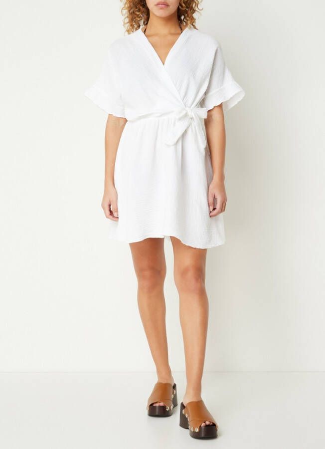 Sam Friday Mini strandjurk met structuur en strikceintuur