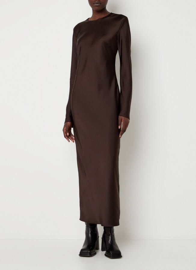 SAMSØ, E SAMSØ, E Alina maxi jurk van satijn met split