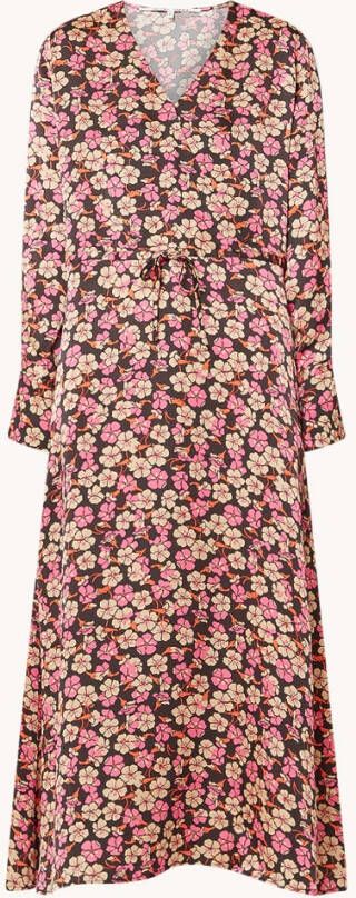 Second Female Victory midi jurk met bloemenprint en steekzakken