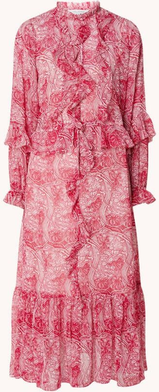 Ted Baker Alissia midi tuniekjurk met volant en bloemenprint