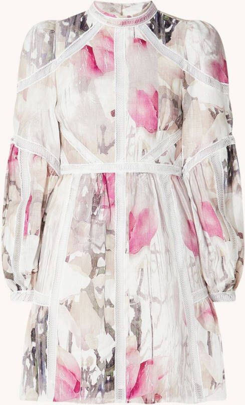 Ted Baker Fleurz mini tuniekjurk van linnen