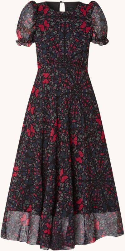 Ted Baker GRADUATED MIDI DRESS WITH RUCH