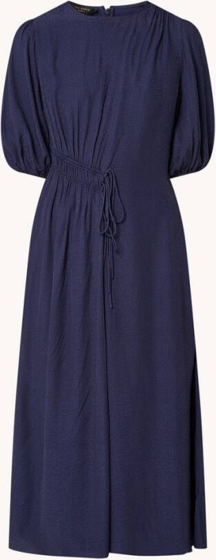Ted Baker Jillia midi jurk met rijgdetail en pofmouw