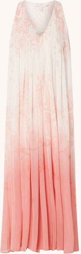 Ted Baker Kerlota mouwloze maxi strandjurk met bloemenprint