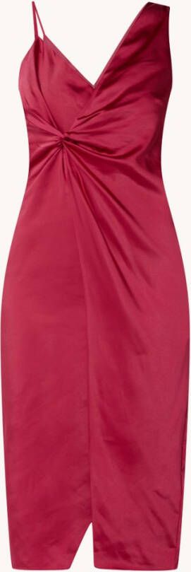Ted Baker Odellia midi jurk met asymmetrische hals en rugdecolleté
