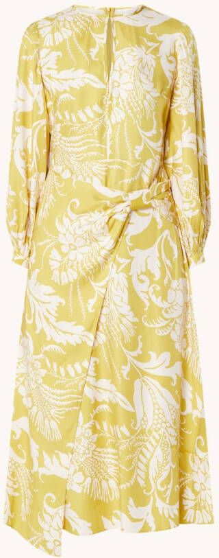 Ted Baker Saraiy midi jurk met ballonmouw en bloemenprint