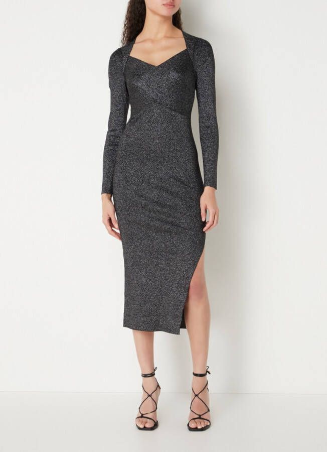 Ted Baker Tabytha midi jurk met overslag en lurex