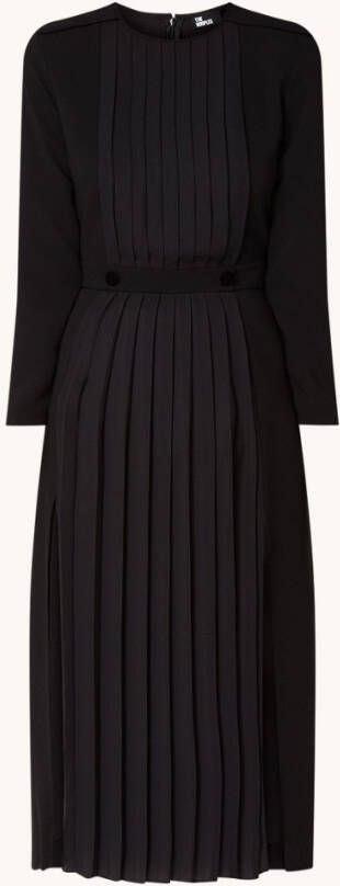 The Kooples Midi jurk met plissé, en split