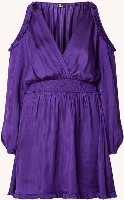 The Kooples Mini tuniekjurk met smockwerk en cut out detail