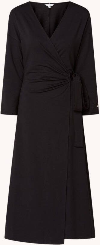 Tommy Hilfiger Midi wikkeljurk van jersey