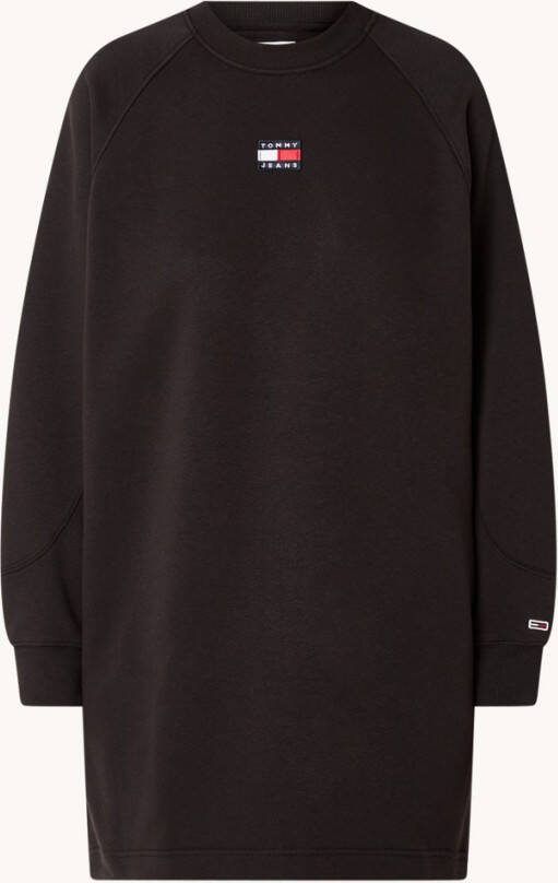 Tommy Hilfiger Mini trui jurk met logoborduring