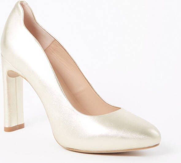 Unisa Pump van leer met metallic finish