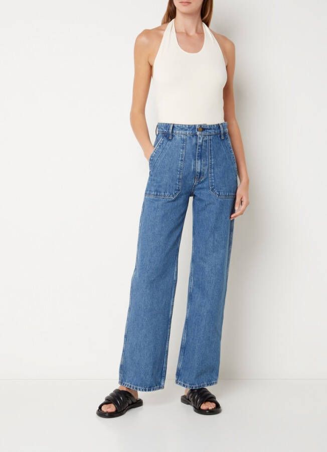 Vanilia Mouwloze haltertop met stretch