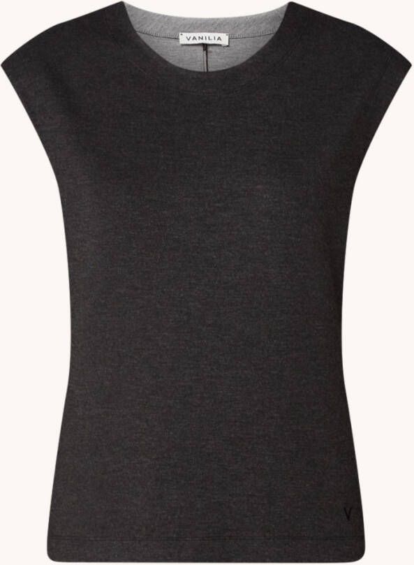 Vanilia Mouwloze top van jersey met stretch