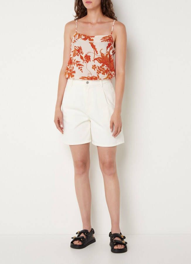 Vanilia Spaghetti top met bloemenprint