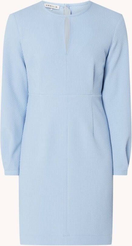 Vanilia Mini jurk met structuur en steekzakken