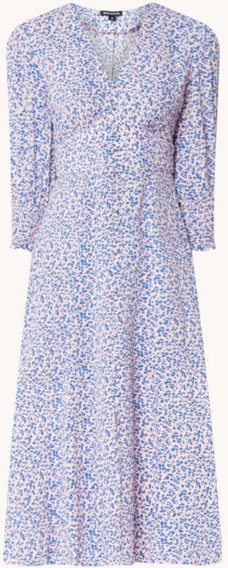 Whistles Midi jurk met bloemenprint en split