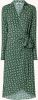 Colourful rebel Groene Midi Jurk Lea Graphic Wrap Midi Dress online kopen