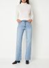 Mango Danila high waist bootcut jeans met gerafelde zoom online kopen
