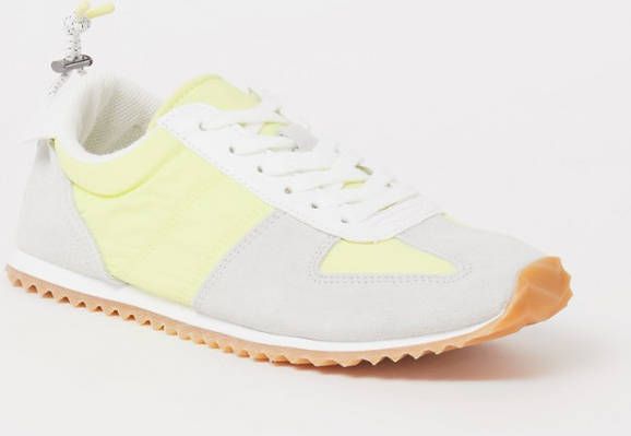 Mango Delti sneaker met leren en suède details