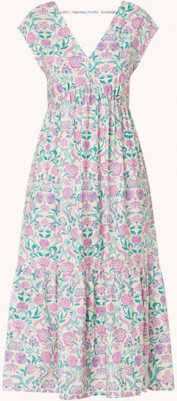 Mango Soepelvallende jurk met bloemetjesprint online kopen