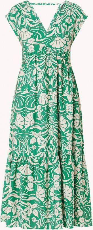 Mango Soepelvallende jurk met bloemetjesprint online kopen