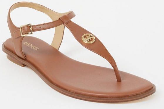 Michael Kors Mallory Thong sandaal van leer