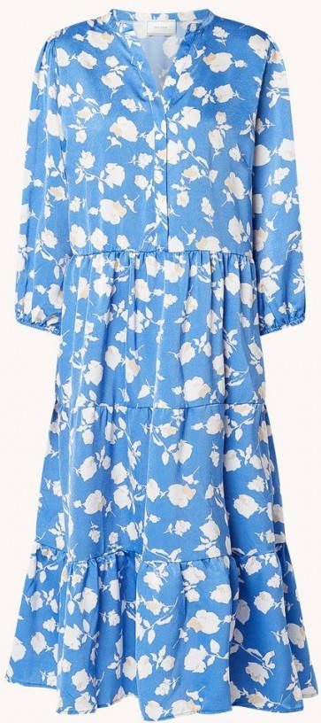 NEO NOIR Robyn gelaagde midi blousejurk met bloemenprint online kopen