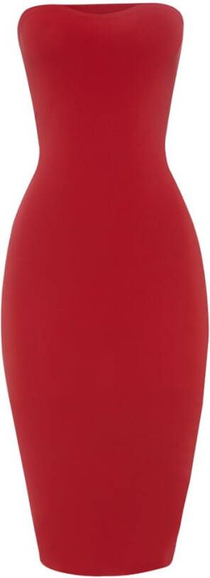 Wolford Fatal strapless midi jurk met stretch