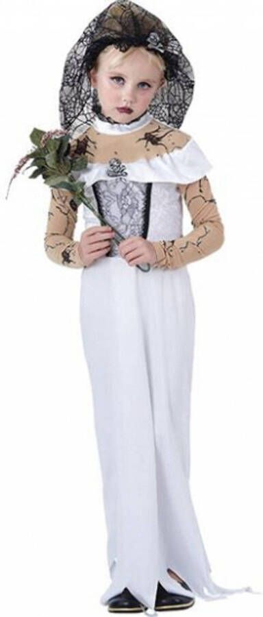 Bristol novelty Halloween Zombie Bruid Kostuum Voor Meisjes 116 4 6 Jr Carnavalsjurken