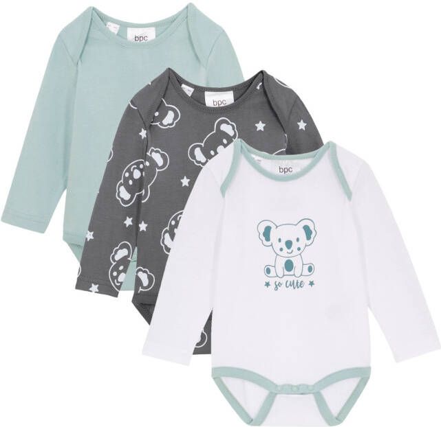 bonprix Baby rompertje van biologisch katoen met lange mouwen(set van 2 )