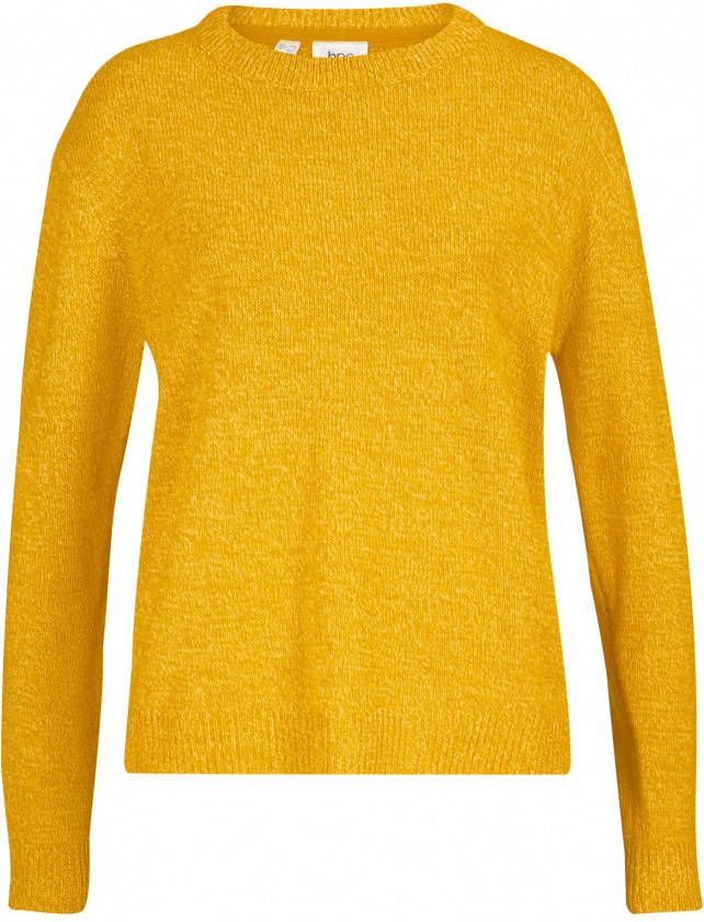 bonprix Gebreide, gemêleerde trui met ronde hals