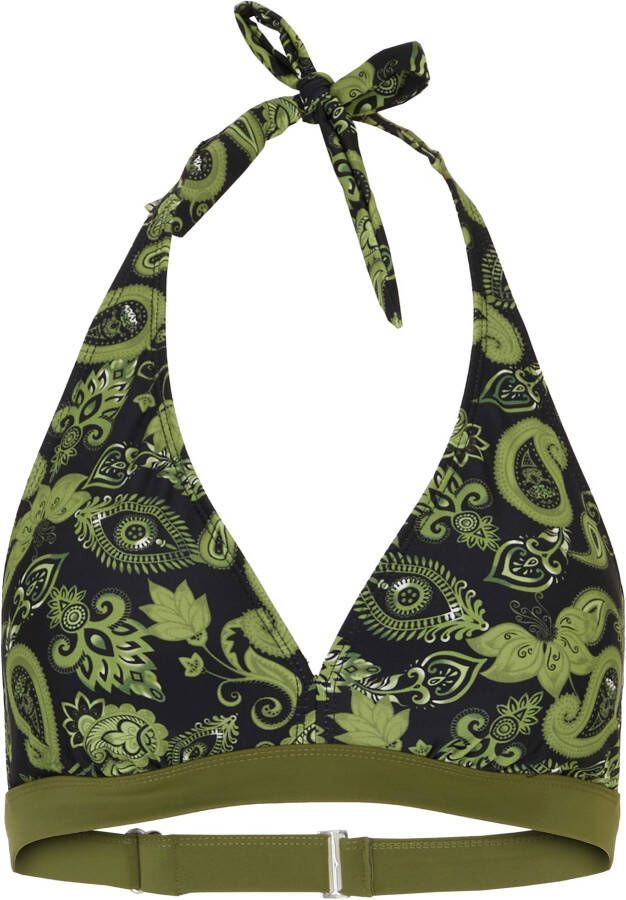 bonprix Halter bikinitop met gerecycled polyamide