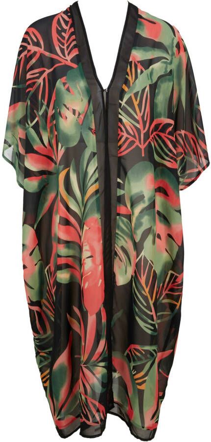 bonprix Kaftan strandjurk van gerecycled polyester