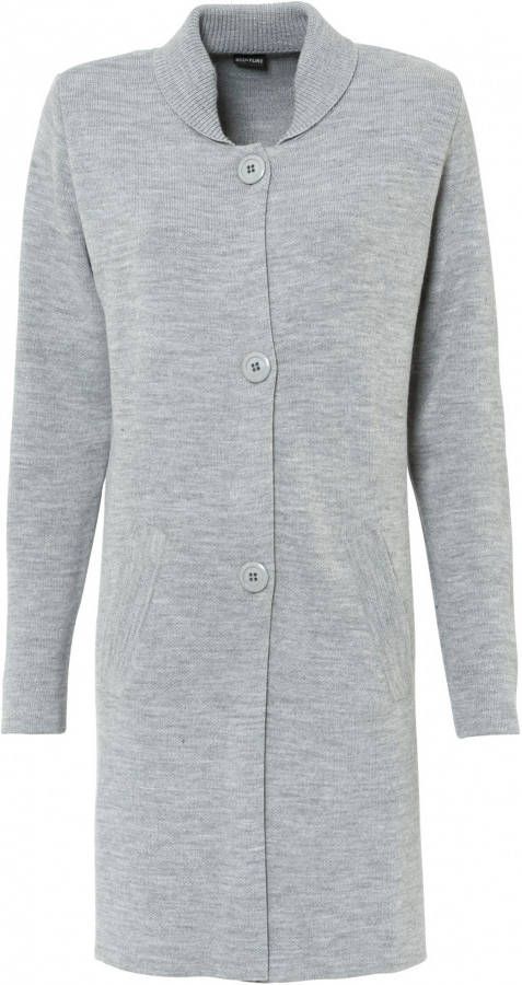 BODYFLIRT Lang vest, grijs, 100% acryl