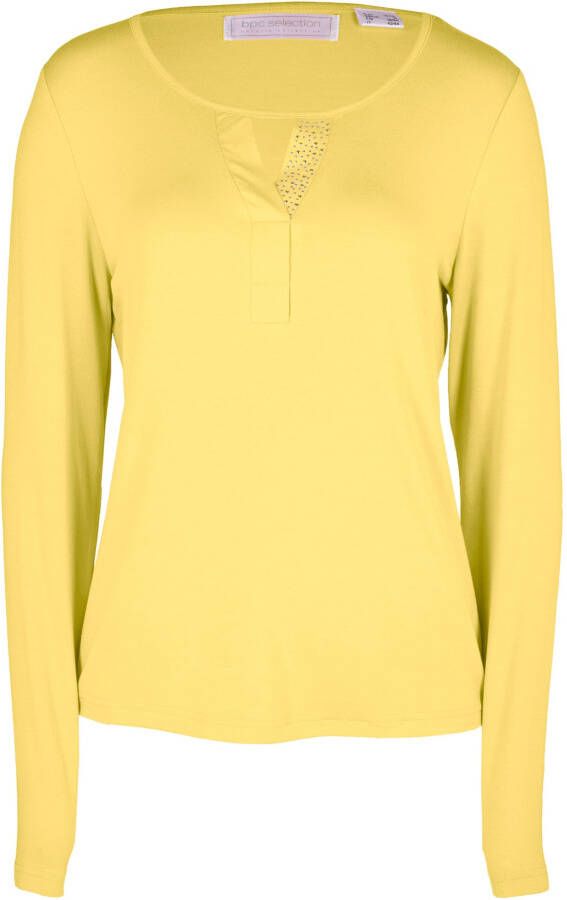bonprix Longsleeve met glittersteentjes
