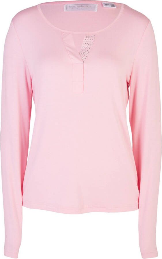 bonprix Longsleeve met glittersteentjes