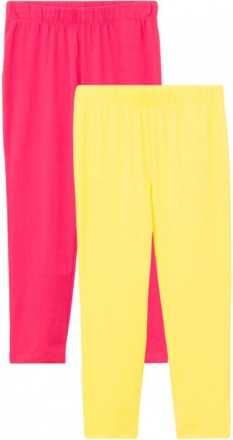bonprix Meisjes 3/4 legging(set van 2)met biologisch katoen
