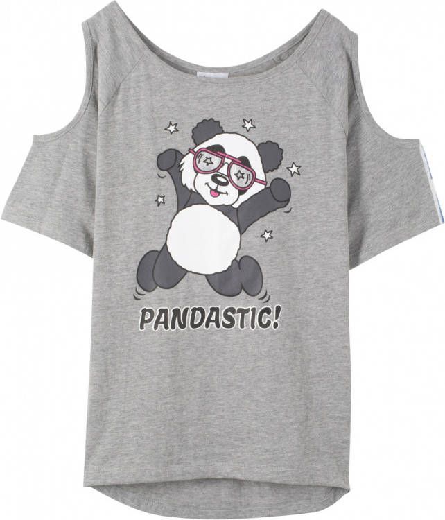 bonprix Meisjes cold shoulder shirt