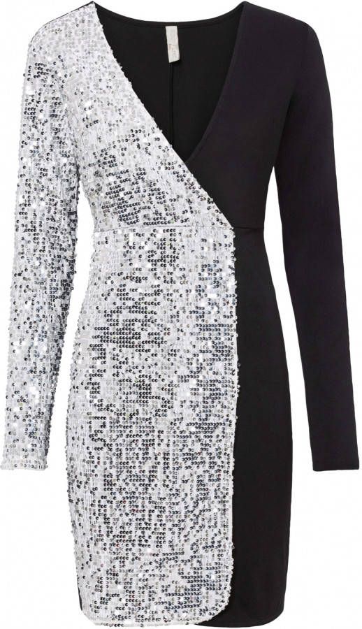 bonprix Midi jurk met pailletten