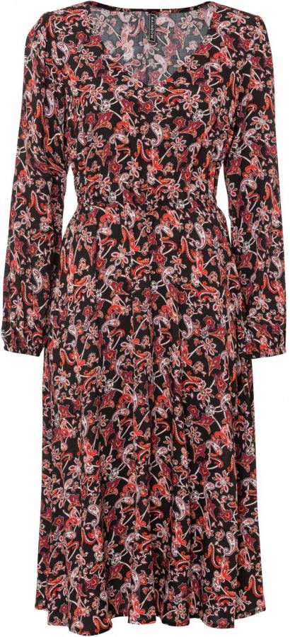 bonprix Midi jurk met paisleyprint van viscose