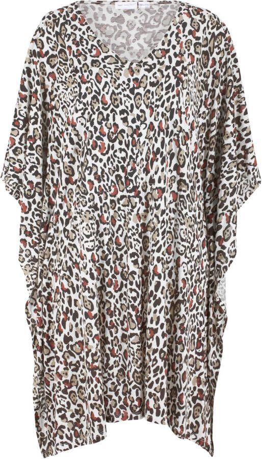 bpc selection Strandjurk, beige/zwart luipaardprint, 100% viscose