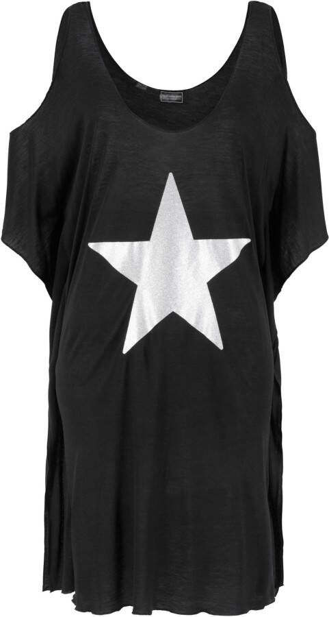 bpc selection Strandjurk met cut-outs, zwart, 100% viscose