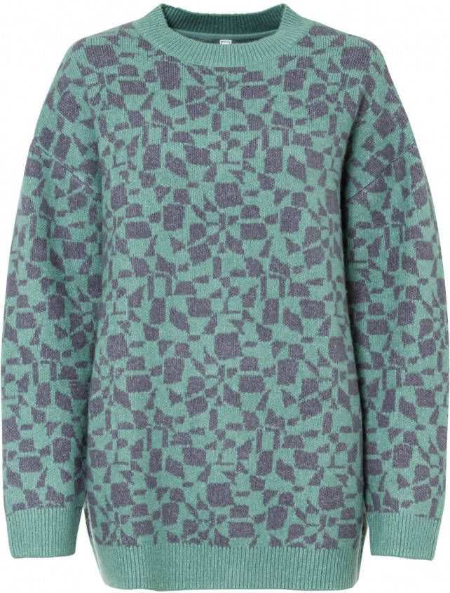 bonprix Wijde, gebreide trui met grafisch patroon
