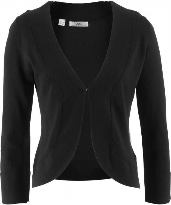 bpc bonprix collection Bolero, lange mouw, zwart, 80% viscose, 20% polyamide