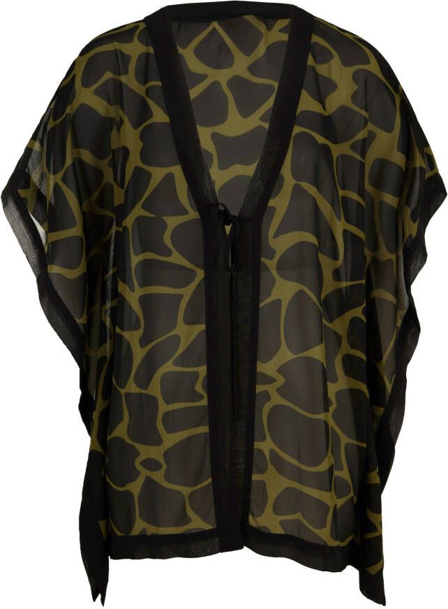 bonprix Kaftan strandjurk van gerecycled polyester